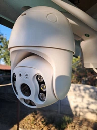 Уличная поворотная 4MP Wi-Fi IP-камера, водонепроницаемая с ночным видением + ICSee, Белая (3058609996) фото от покупателей 6