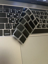 Накладка на клавіатуру Fruct для MacBook Pro 13 (2020) / MacBook Pro 13 (2022 M2) / Pro 16 (2019) EU Чорна Українскі букви фото від покупців 1