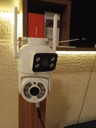 Уличная Wi-FI IP Камера видеонаблюдения 6MP ICSEE Q13 Besder поворотная с двумя объективами фото от покупателей 5