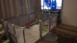 Манеж дитячий Cірий 120х170 см