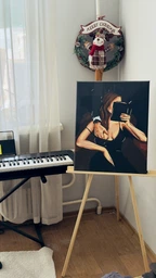 Мольберт - тренога Rosa Studio сосна 60х75х125 см максимальная высота полотна 120 см (4823098512752)