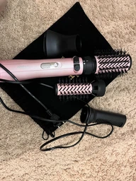 Фен щетка MAGIO 5в1 с вращением фен-щетка браш с насадками 1300W стайлер с покрытием NanoCeramic для высушивания укладки волос выпрямления и прикорневого объёма фото от покупателей 5