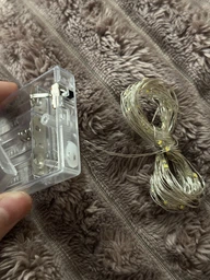 Светодиодная гирлянда Decorative Light Led 200 Нить проволока 20 м на батарейках Тёплый белый (2000992411714)