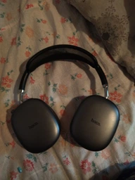 Бездротові Bluetooth наушники HOCO W55 Plus з активним шумозаглушенням ANC BT5.4, 65-90h, AUX/TF Grey фото від покупців 2