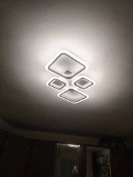 Люстра светодиодная потолочная LUMINARIA OVAL 80W 4S RC 725/423 WHITE 220V IP20, LED светильник с пультом ДУ фото от покупателей 7