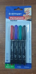 Набір перманентних маркерів Centropen 1 мм 4 шт (2846/4/BL) фото від покупців 1