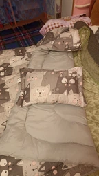 Подушка дитяча антиалергенна Руно Grey Cat 40 х 60 см (Р309.52_Grey Cat) фото от покупателей 5