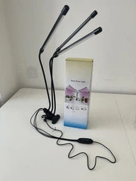 Фитолампа USB для роста растений на 3 лампы, светодиодная LED фито лампа на прищепке светильник для комнатных цветов и рассады фото от покупателей 18