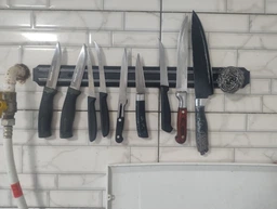 Магніт, тримач для ножів, ложок та половників на вертикальній поверхні Sun 33 фото від покупців 3