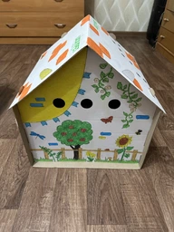Домик для собак и кошек Lucky Pet ЭКО Домик "Уикенд" 45x45x45 см Белый (4820224213231) фото от покупателей 8
