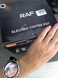 Турка кофеварка электрическая Электротурка RAF R.150 с кнопкой отключения (0,5 л, 600 Вт) с металлической чашей фото от покупателей 3