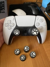 Силиконовые накладки на стики Paws 6в1 White/Black для геймпадов геймпадов Sony DualSense PS5 / DualShock PS4 / Xbox Series|One / Pro Controller [455862919]