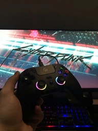 Бездротовий геймпад GamePro GPS13B BT 5.3/USB (PC/iOS/Android/PS3/PS4) RGB Black фото від покупців 2