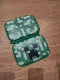 Детский школьный пенал Майнкрафт Minecraft для мальчиков зеленый органайзер 3 отделения фото от покупателей 8