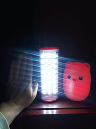 Ліхтар переносний світлодіодний 24 LED Almina DL-2424 з повербанком 3000 mAh Червоний