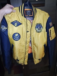 Бомбер Top Gun MA-1 Color Block Bomber Jacket S Yellow Navy TGJ1649YNS фото від покупців 5