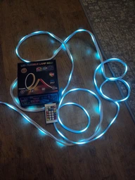 Неоновая гибкая лента умная светодиодная подсветка LED RGB 5м Smart гибкий неон с Bluetooth USB и синхронизацией музыки гирлянда IP67 фото от покупателей 11
