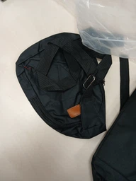Городской универсальный дорожный набор 3 в 1: рюкзак, сумка, кошелек Backpack 9018 Черный