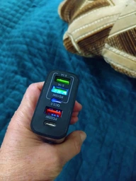 Сетевое зарядное устройство PD 65W быстрая зарядка Quick Charge 3.0 USB Type-C блок швидкої зарядки для Apple iPhone iPad Samsung Xiaomi юсб адаптер питания для айфона телефона планшета Чорный LEXEGO F102-B фото от покупателей 8