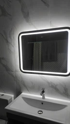Зеркало Омега с LED подсветкой L-03 (500х700) фото от покупателей 1