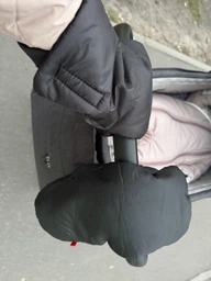 Муфта рукавички раздельные на коляску для рук на флисе BAVO HandMuff Черные фото от покупателей 2