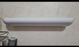 Полка MBM HOME BP-18 большая клеящаяся пластиковая бело-черная