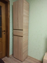 Пенал с выдвижным ящиком Эверест Лайт ПЛ-1 Дуб сонома 45х38х208 см фото от покупателей 8