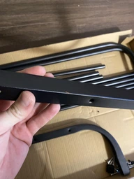 Вішалка Подвійна підлогова для одягу та взуття металева Clother Rack стійка для речей стелаж Чорна GS-7567 фото від покупців 2