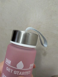 Пляшка з градієнтом для спорту та фітнесу Gradient Rose пляшка для води/соку з мотиваційною шкалою та ручкою, 2000 мл, рожево-блакитний (100935459) фото від покупців 2