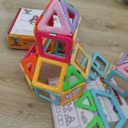 Дитячий Магнітний Конструктор Brighty Bright 40 деталей 3D Супер Вдосконалені магніти ІІ покоління фото от покупателей 2