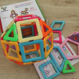 Дитячий Магнітний Конструктор Brighty Bright 40 деталей 3D Супер Вдосконалені магніти ІІ покоління