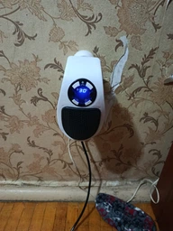 Обогреватель портативный Portable Heater 500 Вт с LCD-дисплеем и пультом управления компактный настенный тепловентилятор мини дуйка фото от покупателей 2