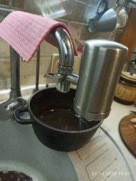 Насадка на кухонний кран фільтр для води аератор на змішувач із нержавіючої сталі BRS Silver