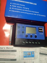 Контроллер заряда для солнечной батареи 12В 24В 20А с дисплеем и 2 USB PWM ШИМ KW1230 от АКБ систем панели