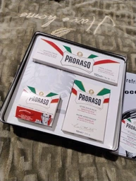 Подарочный винтажный набор в металлической коробке Proraso Деликатное бритье и уход для чувствительной кожи (8004395003600) фото от покупателей 2