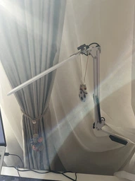 Настольная светодиодная лампа 30W Красная X-LED с сенсорным управлением. Работа от сети и от Power Bank