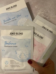 Набор тканевых масок для лица Joko Blend Breathe and Glow с медитациями 20 г х 3 шт (4823109411753) фото от покупателей 1