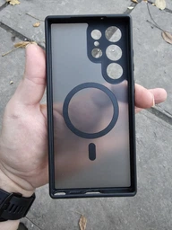 Защитный чехол Deexe Matte Skin with MagSafe для Samsung Galaxy S23 Ultra (S918) - Black