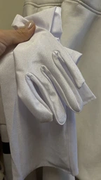 Рукавички жіночі атласні довгі вечірні вище ліктя Honey Fashion Accessories S/M білий (7-20)