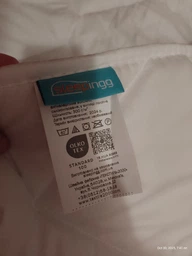 Одеяло Sleepingg всесезонное евро 200x220 см антиаллергенное волокно Белое стеганое (4820227283194) фото от покупателей 17