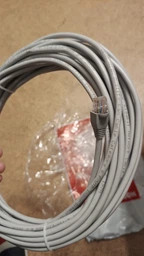 Патч-корд мережний кабель Інтернет gigabit ethernet Cat 6e RJ45 Lan Cable 20 м Kayfovo LC-6 Білий фото від покупців 14