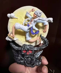 Коллекционная фигурка-аниме Луффи One Piece Gear 5 с подсветкой, PVC статуэтка-ночник 14 см в подарочной коробке — модель для коллекционеров и фанатов фото от покупателей 1