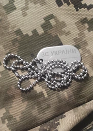 Кульковий ланцюжок для жетону, американський 65 см, 3 мм, ювелірна сталь. Не рветься.