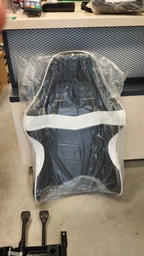 Крісло ігрове GAMING CHAIR G-001 колір чорний/білий фото від покупців 16