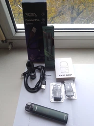 Многоразовая электронная сигарета вейп Pod система Joyetech Evio M Pro 1100 mAh Green + кабель type-c ACG в комплекте к под системы под перезаправляемая курилка электронка подик для заправки жидкости до 30 Вт фото от покупателей 13