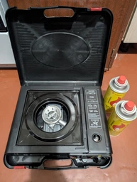 Туристичний газовий пальник плита з п'єзопідпалом з кейсом Happy home BDZ-155A + 2 баллона (1756375588) фото від покупців 5