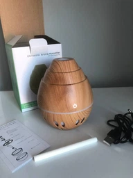 Увлажнитель воздуха HECHPRO ультразвуковой аромадиффузор 130 мл с LED-подсветкой USB портативный ночник бесшумный декоративный для эфирных масел с автоматическим отключением для дома офиса спальни детской комнаты ароматерапии компактный стильный ТБM735 фото от покупателей 4