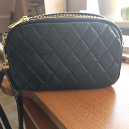 Жіноча сумка з натуральної шкіри з трьома секціями Vintage 22891 Пурпурний