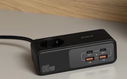 Сетевой фильтр Proove Homester Pro 65 Вт 1 розетка 2xUSB-C 2xUSB-A 1.5 м Black (621850001)