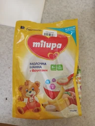 Молочная каша Milupa Манная с фруктами 210 г (5900852930041) фото от покупателей 1
